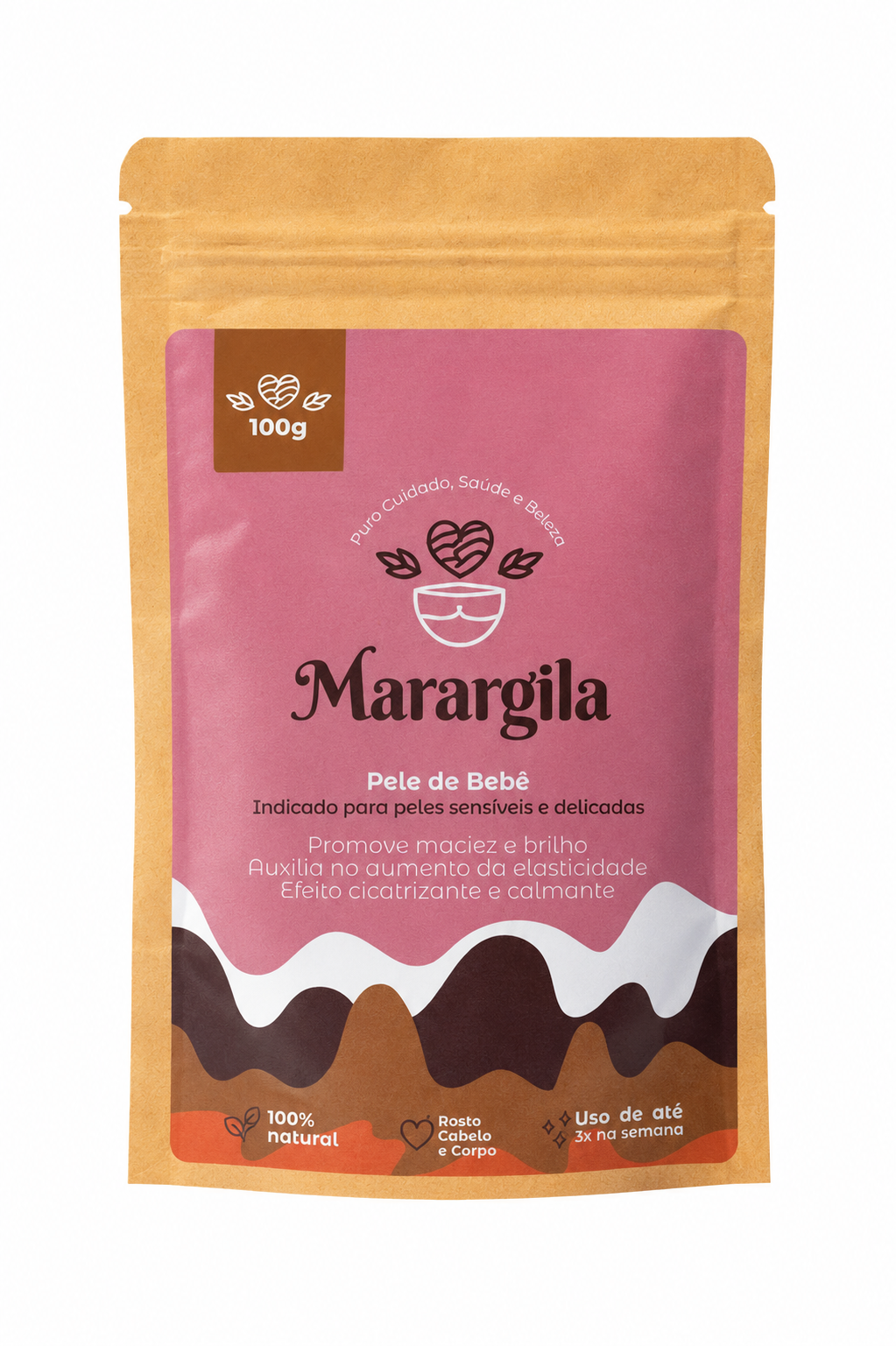 Argila Rosa — Pele de Bebê